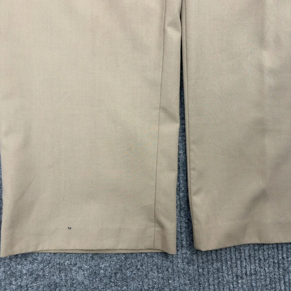 Lauren Ralph Lauren Dress Pants Mens 37x31.5 Tan Khaki Flat Front Classic Slacks